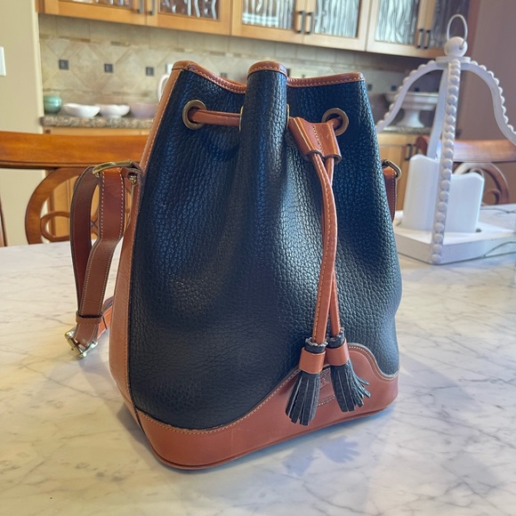 VINTAGE Dooney & Bourke Drawstring Bucket Bag - Picture 8 of 12